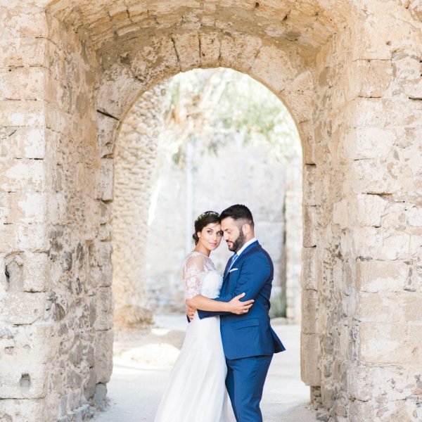 wedding portrait session in spinalonga island