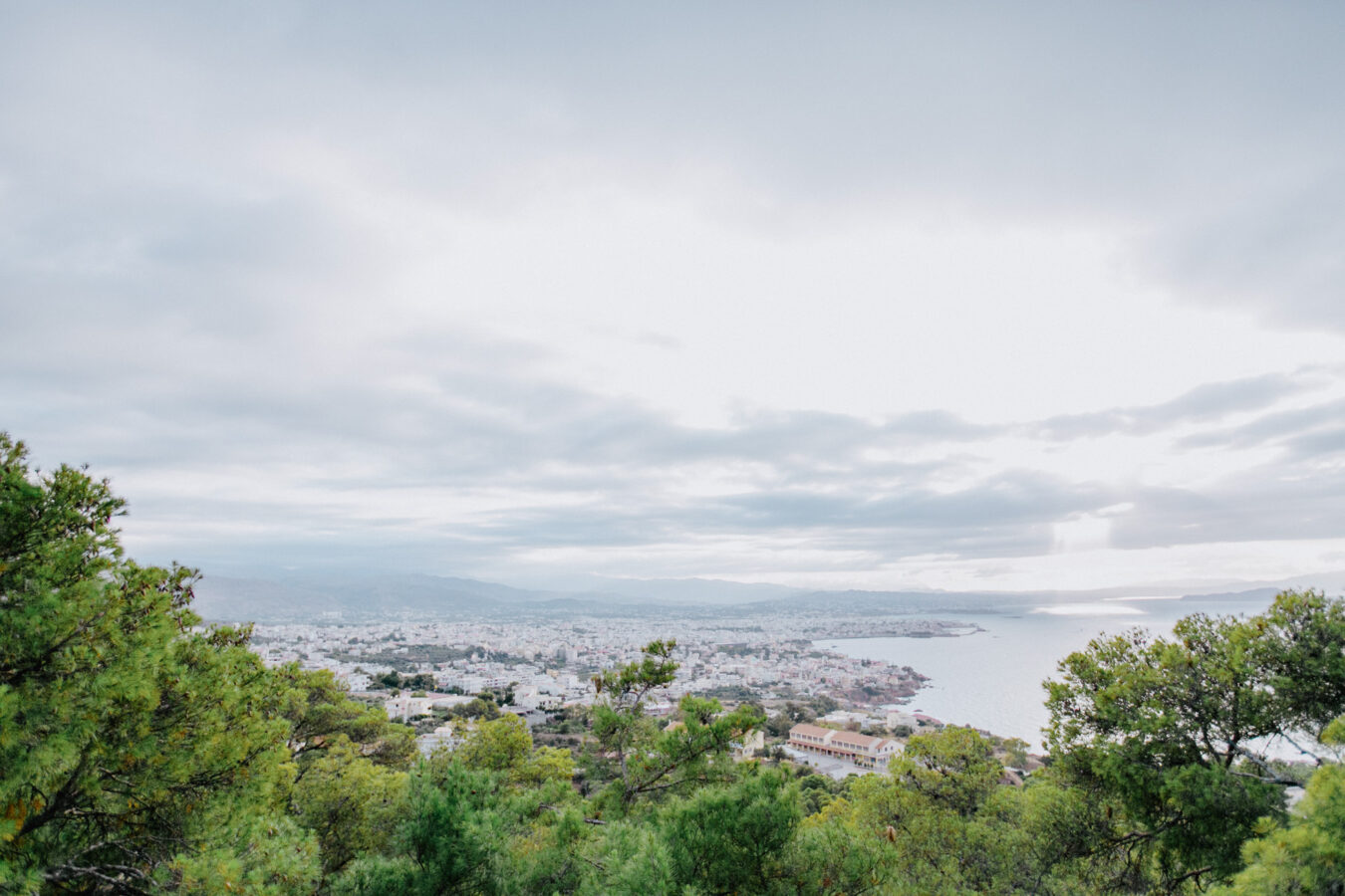 Beautiful scenery of a Greek destination wedding in Profitis Ilias, Chania, Crete.