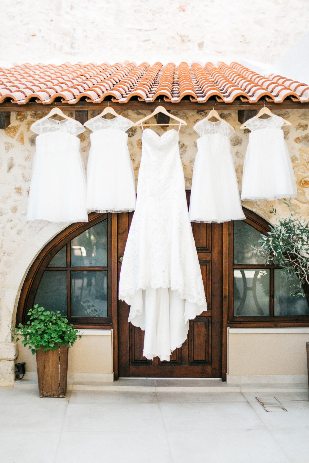 Chic and luxurious bridal detail captured on the wedding day during the couple's preparations in Pepi Studios hotel in Rethymno, Crete.
