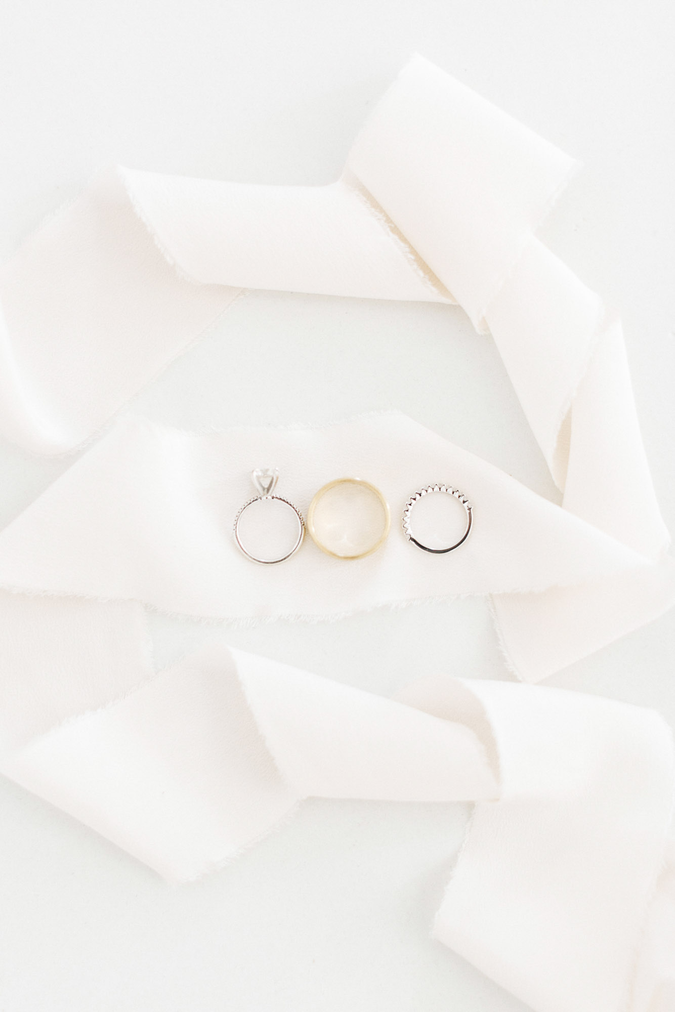 Santorini wedding rings.