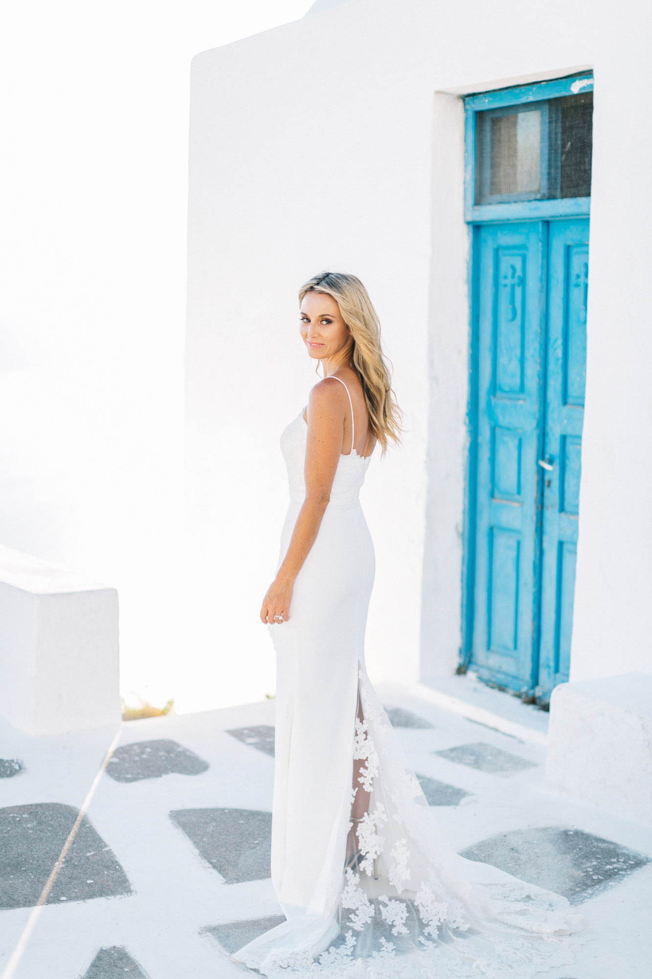 Stunning Santorini bride.