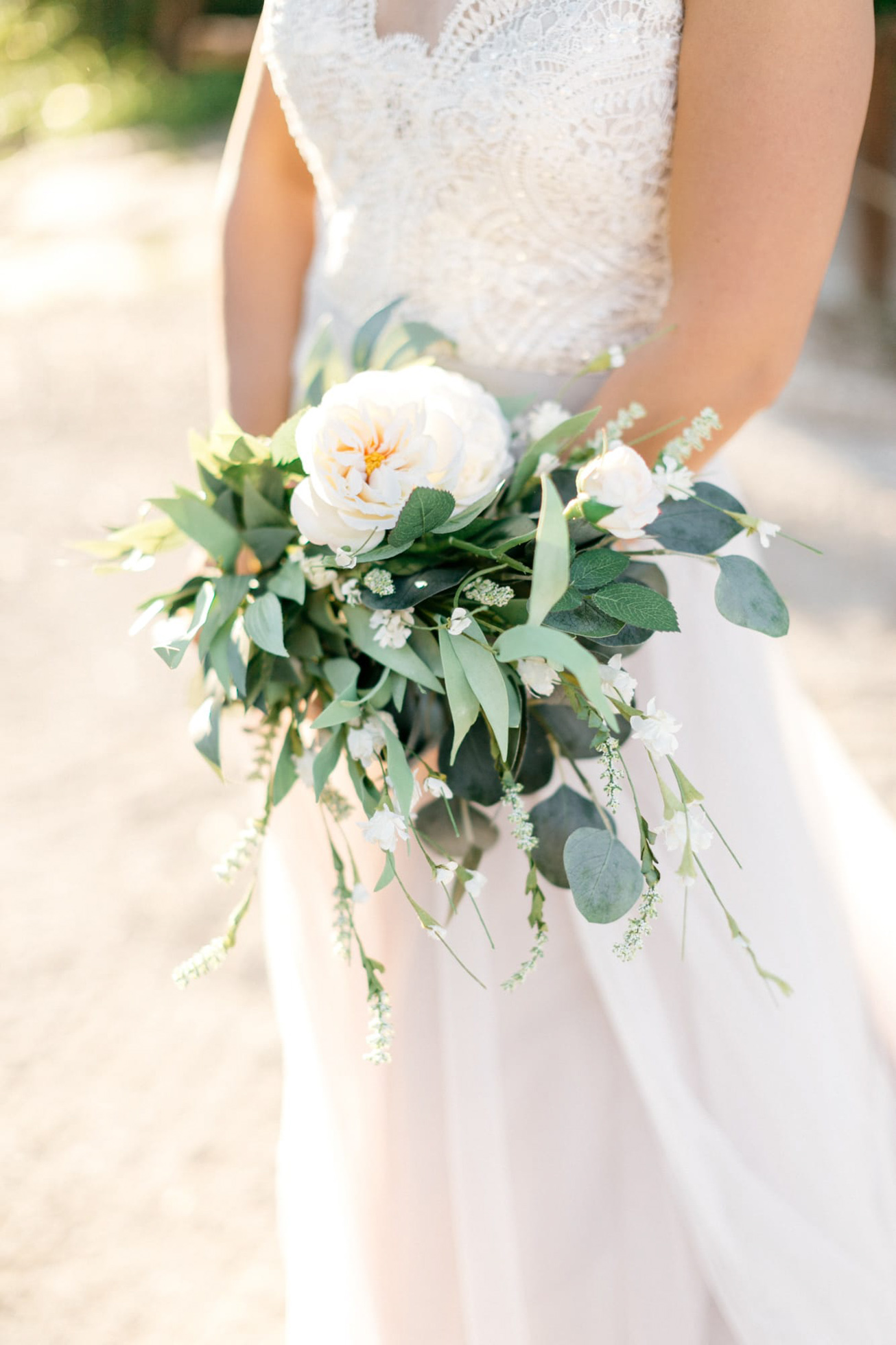 Bridal bouquet in Agreco Farms, Grecotel, Crete, Greece.